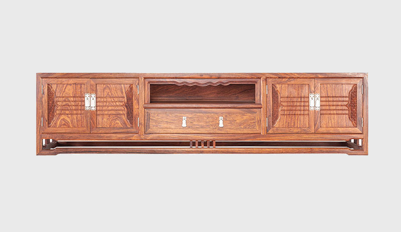 台州刺猬紫檀电视柜低柜现代中式全实木电视柜客厅高低柜
